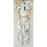 Lulus French Countryside White and Yellow Floral Print High Photo 1