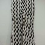Anthropologie B/W Maeve Patterned Pull-On Bootcut Pants Size M EUC Photo 0
