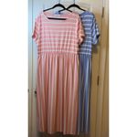 SheIn  Size XL Striped Maxi Dress Pockets‎ Short Sleeve Casual NWOT Flowy Beach # Photo 3
