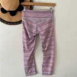 Lululemon RARE Cyber Stripe Wunder Under Luxtreme Crop Capri Leggings 10 Photo 3