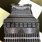 Opening Ceremony Knit Bodycon Mini Dress Stretchy Jagged Lines Periwinkle Purple Photo 4