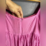 Lush Clothing Lush The Pink Dress, Babydoll dress with square neckline + puff sleeves. Size S Photo 6