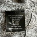 360 Cashmere Size S Gray Stripe Cotton Crewneck Long Sleeve Sweatshirt Photo 4