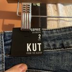 Kut From The Kloth Sophie Bermuda Shorts Distressed Comrade Jean Shorts NWT Sz 2 Photo 6