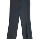 Nicole Miller  New Black Career Pants Flat Front Classic Trousers Women's Size 6 Photo 1