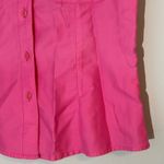 Fred David  Fuchsia Sleeveless Button-Down Shirt‎ see measurements in photo Photo 1