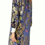 Tory Burch Thelma Floral Print Shift Dress Blue Dahlia size 6 Photo 5