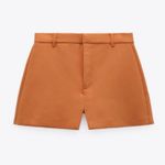 ZARA 2 piece Tangerine Tied Crop Blazer and Skort Photo 10