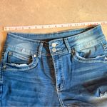 SheIn Distressed Flare Jeans in Blue Photo 7