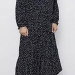 ZARA  Black and White Long Sleeve Dress Photo 0