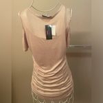 NWT Short Sleeve Tee Shirt, Cream, Cut Photo 3