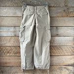 Aritzia TNA Surplus Division Cargo Pants Tan Beige Sz 4 High Rise Tie Ankle Photo 2