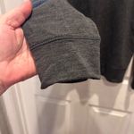 Yogalicious Womens Lace Up Back Gray Pullover Top Sweatshirt Long Sleeve Large Photo 1