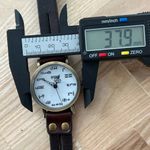 Mathematical Markers Watch Brown Leather Wrap Photo 4