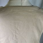 Old Navy Maternity Nursing Dress XXL Striped Tank Drawstring Beige NEW Ribbed Photo 5