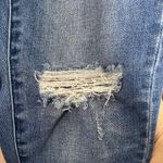American Eagle distressed exposed zipper super hi-rise jegging crop jeans sz 4 Photo 5