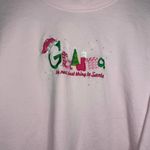 MCCC Size XL Pink Christmas sweatshirt with embroidered design Photo 1