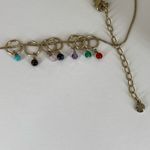 R.J Graziano Colorful Pendent Gemstone Necklace Gold Tone 16” Photo 3