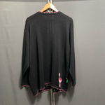 Quacker Factory BB-Women's Vintage VTG The Flamingo and sequins Cardigan, 1X Photo 8