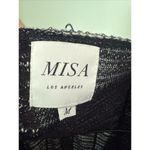 Misa  Los Angeles m Sweater  l Karine Fringe Navy Blue  White Crop Top $249 Photo 5