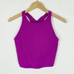 Beyond Yoga Spacedye Refocus Magenta Heather Cropped Tank Top Sports Bra Photo 2