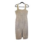 Apiece Apart Berel Tank Cream Pin Striped Midi Dress Size 10 Photo 2