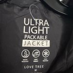 Love Tree  Black Ultra Light Packable Jacket Snap Front Pullover Women’s Medium Photo 1