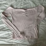 Cotton On Over the shoulder ribbed blush top Photo 0