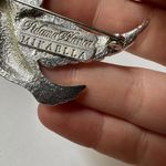 Dove Rhinestone  Bird Silver Tone Brooch Pin Signed Signed Paloma Blanca Mikaella Photo 4