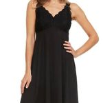 Flora Nikrooz NIB  Women's 2-Pack V-Neck Soft Lace Trim Chemise Pink/Black L Photo 2