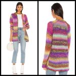 Wildfox ππ Aspen Cardigan ~ Multi Colored Rainbow Photo 2