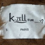 K Zell Paris Coat Womens Small Brown Faux Fur Plush Lined Pockets Notch Lapel Photo 4