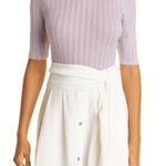 Vince Ribbed Elbow Sleeve Crew Neck Top Photo 3
