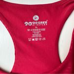 90 Degrees By Reflex Athletic Sporty Racerback Sports Bra Scorpio Zebra Red XL Photo 1