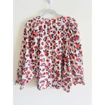 Elizabeth and James Elizabeth and James Floral Medium Long Sleeve Pin Tuck Smocked Top Blouse Photo 1