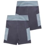 Parks Project  Glacier Trail Blue Crop Top Sports Bra Bike Shorts Set XS NEW Tags Photo 3