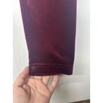 RUSS Women’s Size Large Pajama Top Burgundy Velour Corduroy Button Front Red Photo 10