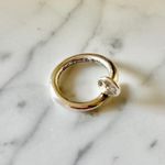 Chrome Hearts Silver Twisted Flat Head Nail Ring Photo 4