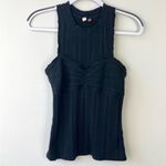 Anthropologie Pilcro Ribbed Black Bra Tank Top Photo 2
