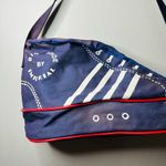 Vintage BIG SHOE BY IMPERIAL Blue Red White Shoe Detail Zip Up Gym Travel Bag Photo 2
