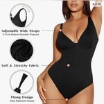 Feelingirl Shapewear Bodysuit Tummy Control Slim Body Shaper Deep VNeck … Photo 3