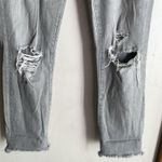 MOTHER Jeans The Dropout in Holy Smokes Grey Distressed Gray Size 26 Photo 8