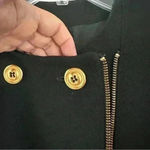 Anne Klein Vintage  Double Breasted Womens Blazer 100%‎ Wool Black Size 8 Photo 7