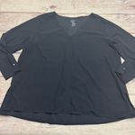 ADAY Something Tailored Shirt Navy Blue Size XL Photo 2