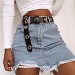 Tiger Mist  Nikita Distressed Denim Mini Skirt Photo 0
