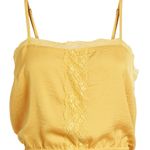 BP Cropped Yellow Lace Tanktop Photo 1