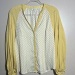Boden USA Boden Yellow White Printed Top | 6 Photo 0