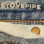 American Eagle Stovepipe Jeans Strigid Light Wash Women’s 14 Short Wide Leg Photo 4