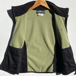 Obermeyer Women’s Vintage Sage Green and Black Zip Front Fleece vest Photo 2