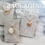 Minimalist Natural Pearl Shell 14k Gold Necklace‎ Gold Photo 13